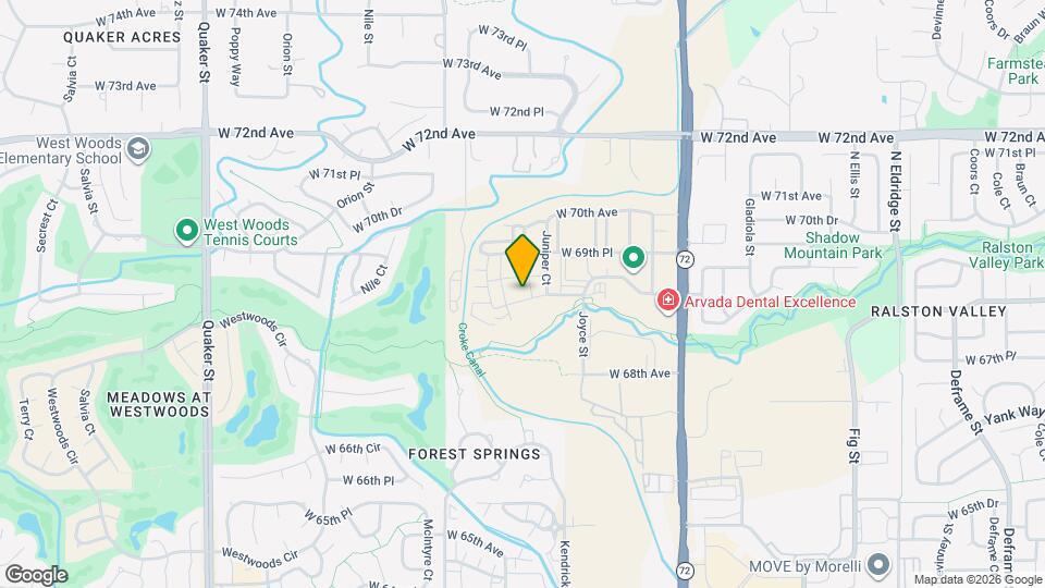 15225 W 68th Pl Map and Location Details