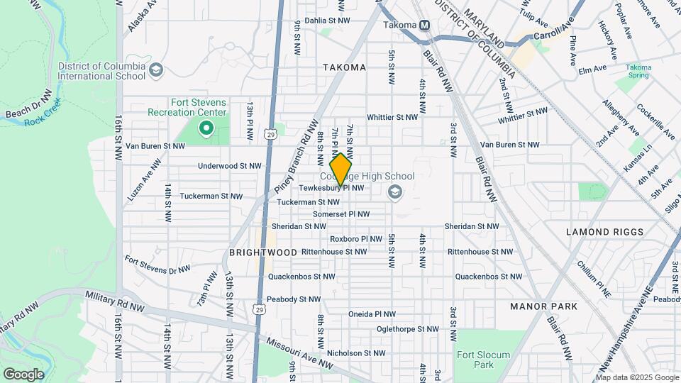 712 Tewkesbury Pl NW Map and Location Details