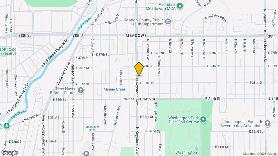 3523 N Keystone Ave Map and Location Details