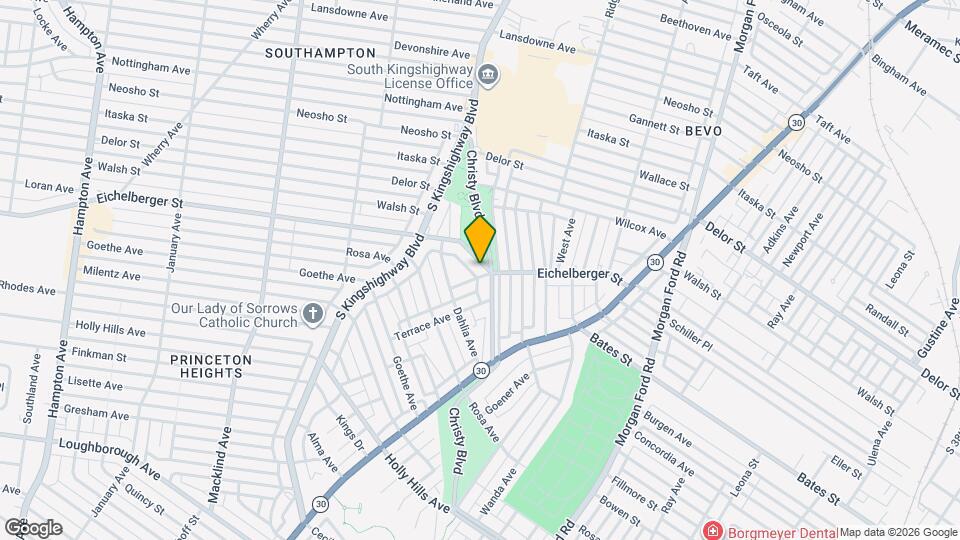 4710 Eichelberger St Map and Location Details