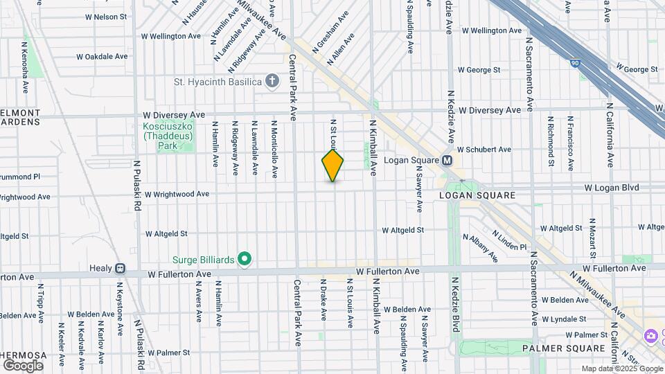 2602-2608 N St. Louis Ave Map and Location Details
