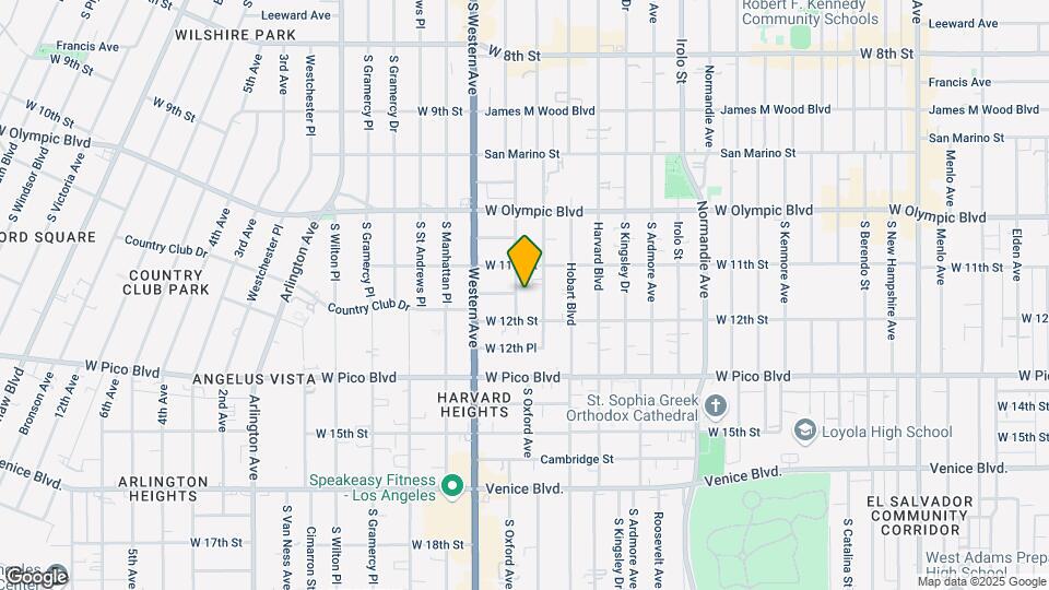 1132 S Oxford Ave Mapa y Detalles de la Ubicación
