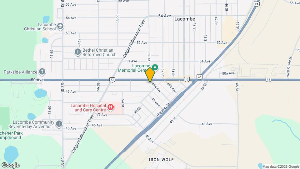 5209 49A Ave Map and Location Details