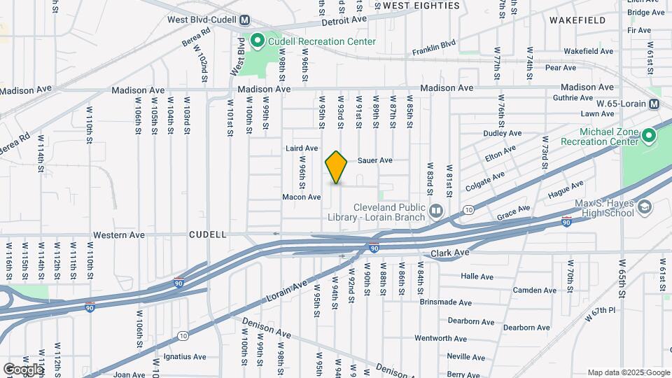 2166 W 93rd St Map and Location Details