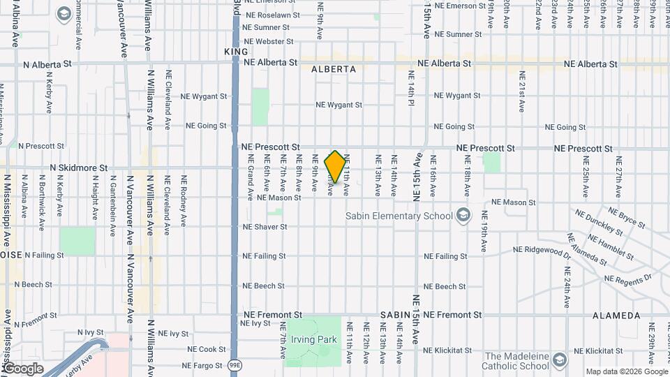 4128 NE 10th Ave Map and Location Details