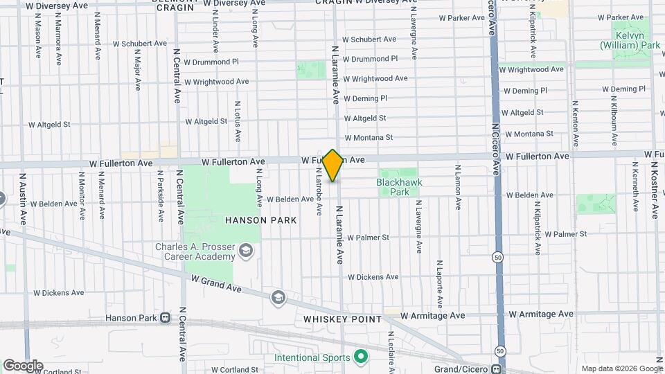 2314 N Laramie Ave, Unit 1 Map and Location Details