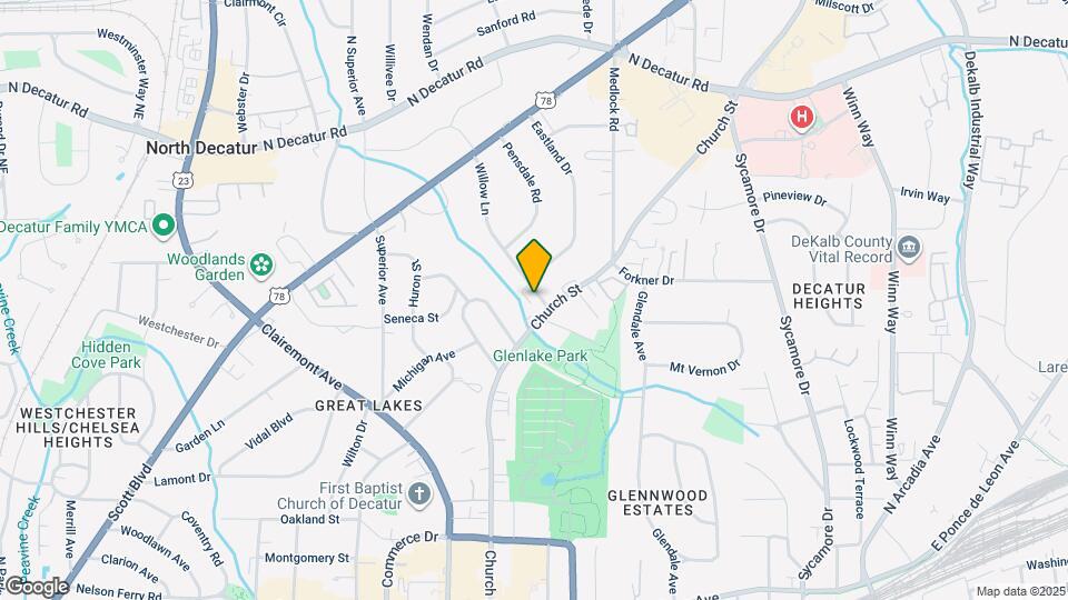 415 Willow Ln, Unit 5 Map and Location Details