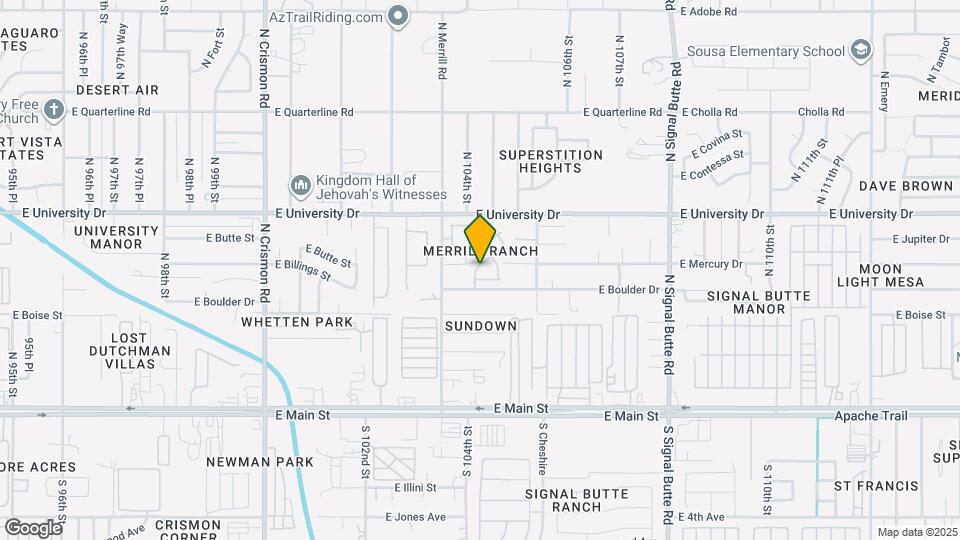 261 N Valle Verde Map and Location Details