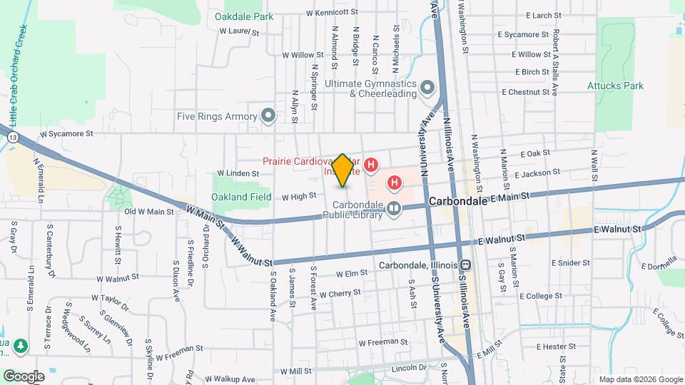 200 N Almond St Map and Location Details