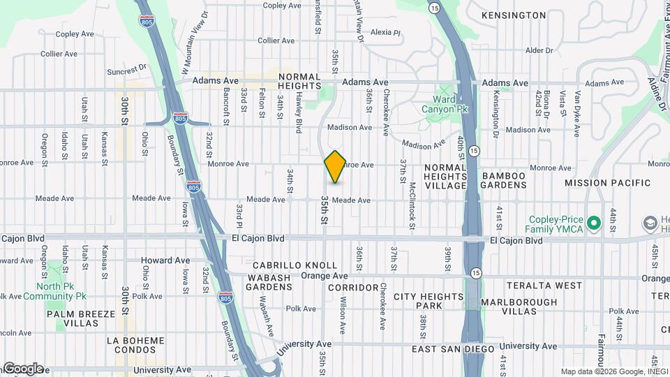 3532 Meade Ave Map and Location Details