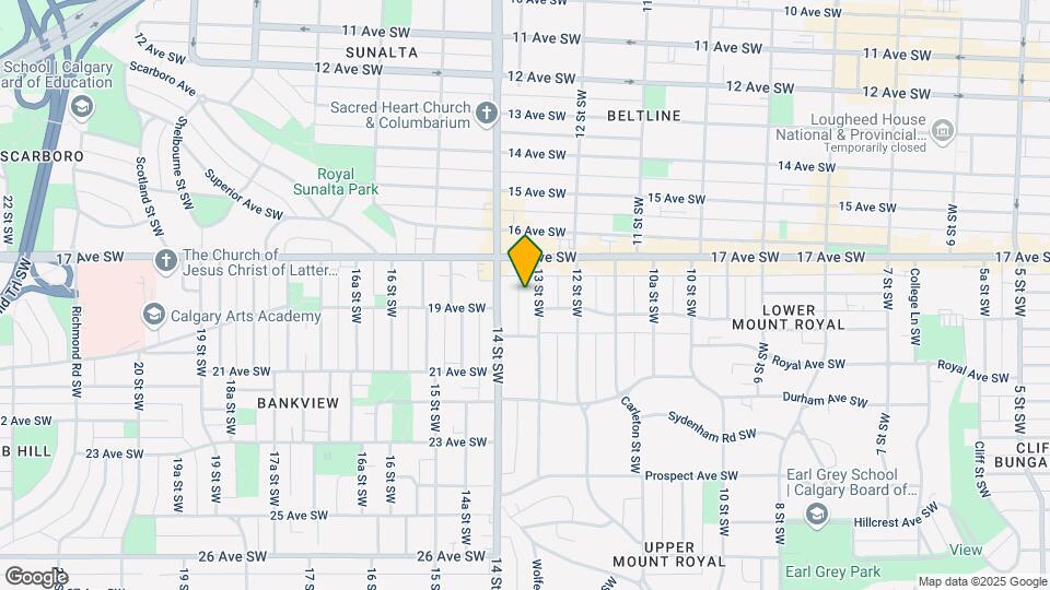 1721 13th St SW Map and Location Details