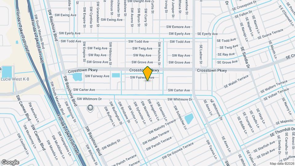 1541 SW Curry St Map and Location Details