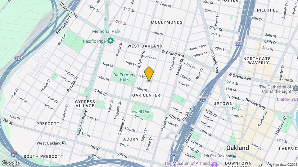 1705 Linden St Map and Location Details