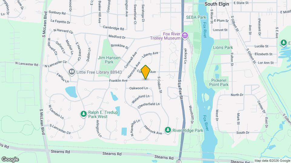 565 Franklin Ave Map and Location Details