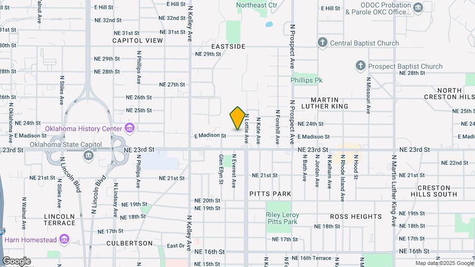 1205 E Madison St Map and Location Details