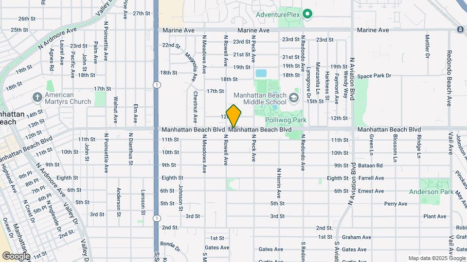1414 Manhattan Beach Blvd Map and Location Details