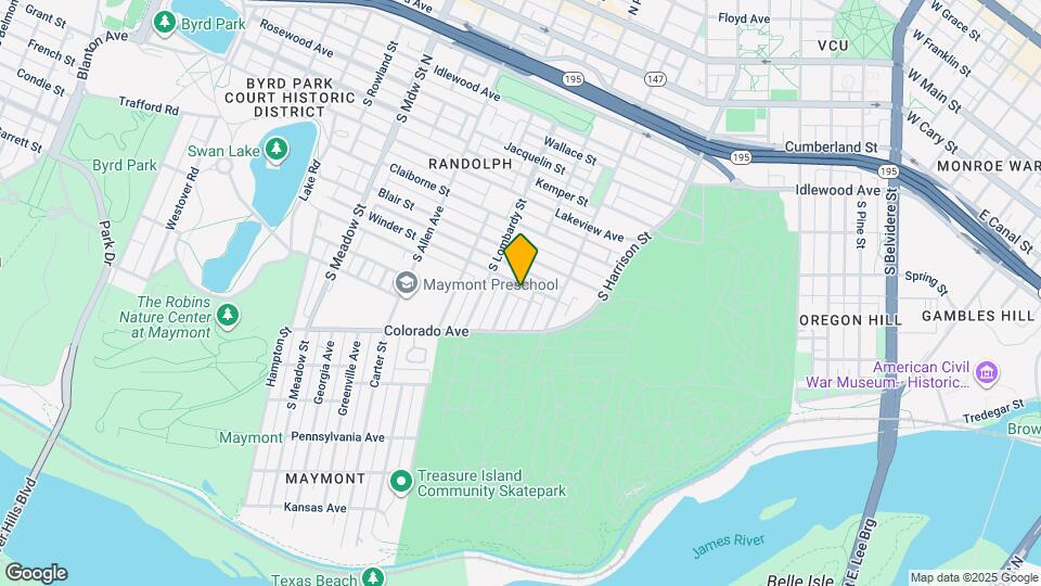 1405 Winder St Map and Location Details
