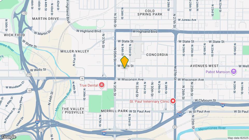 750 N 34th St Map and Location Details