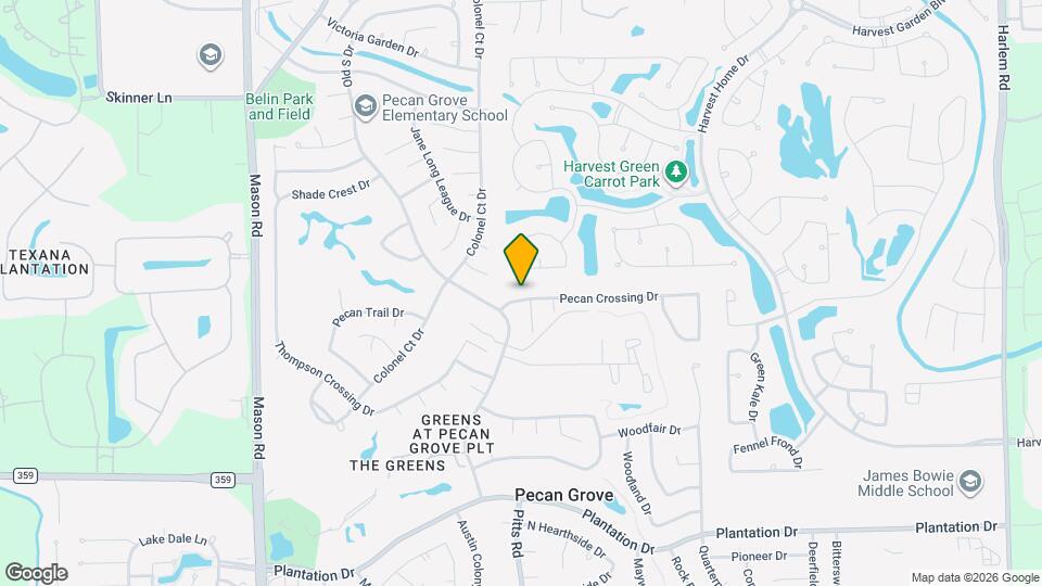 1722 Pecan Crossing Dr Map and Location Details