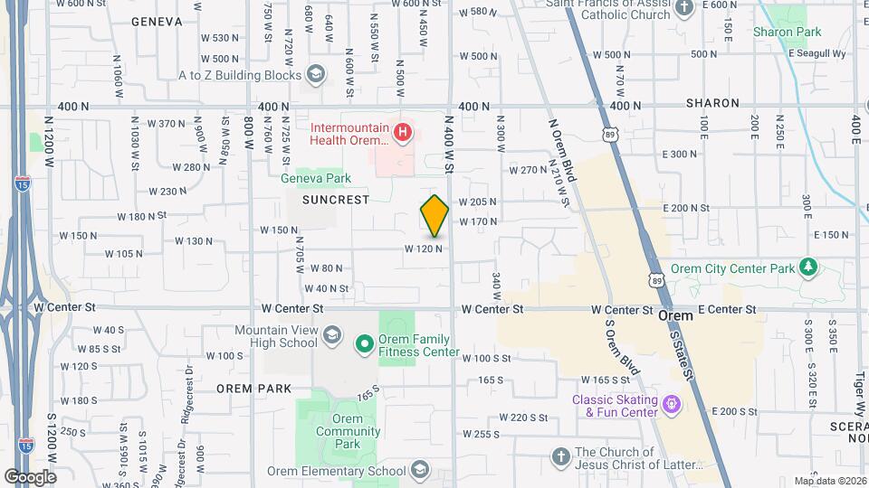 434 W 120 N Map and Location Details