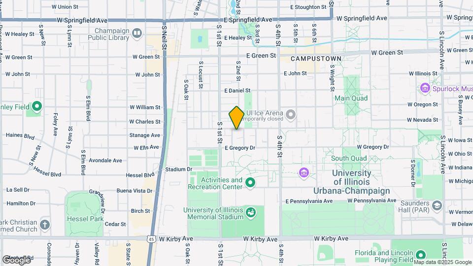 Smith Apartments @ 201 East Armory Map and Location Details