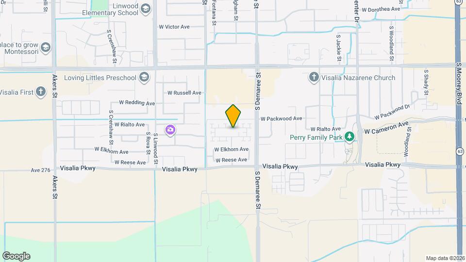 3837 W Rialto Ave Map and Location Details