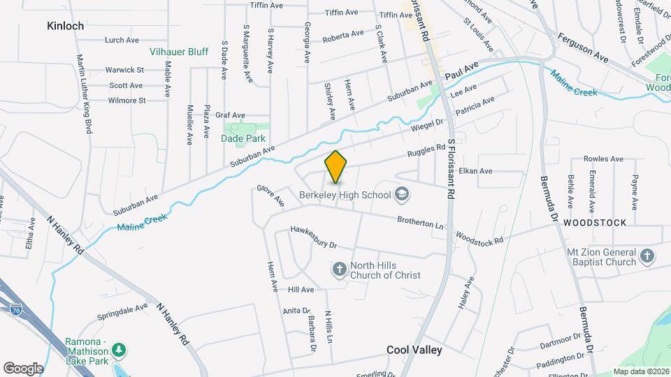 901 Arline Dr Map and Location Details