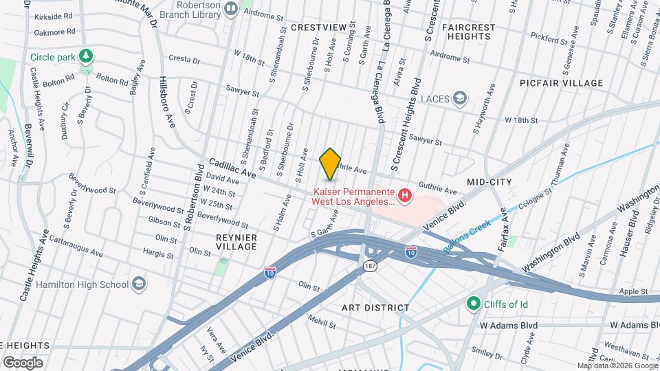 2041 S Garth Ave, Unit 1 Map and Location Details