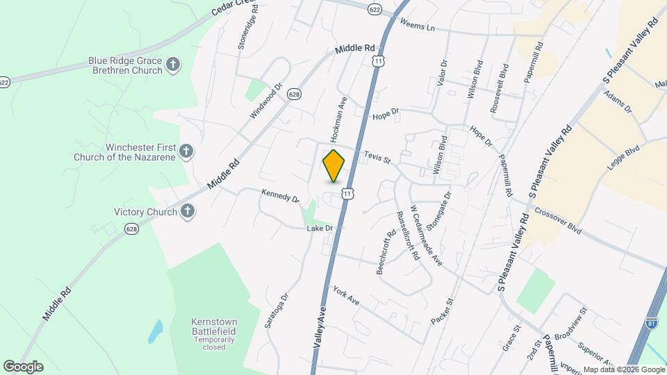 2645 Valley Ave Map and Location Details