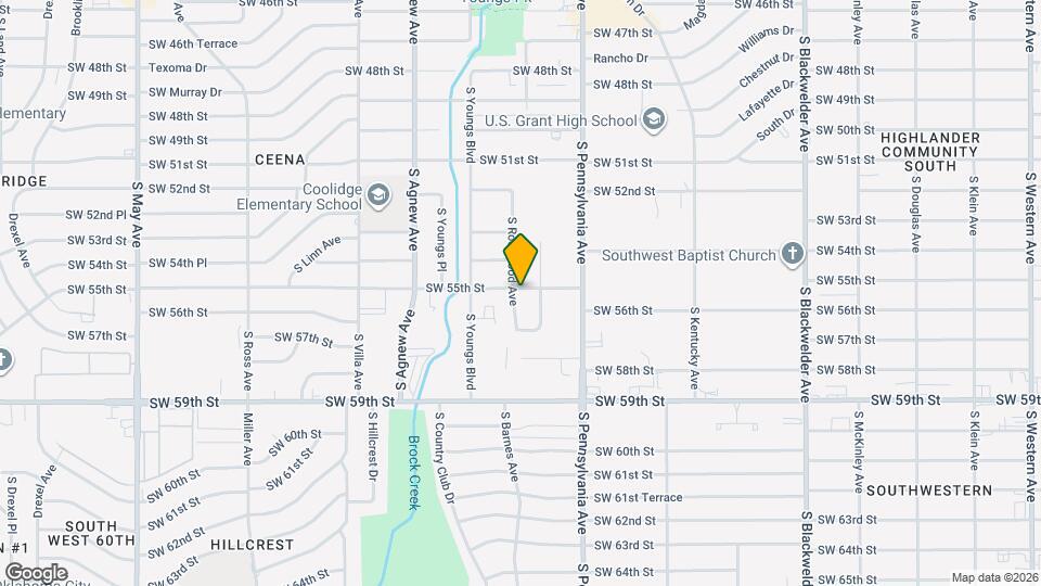 5600 S Rockwood Ave Map and Location Details