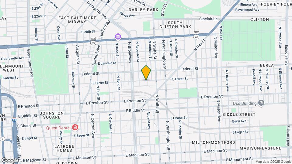 1743 E Oliver St Map and Location Details