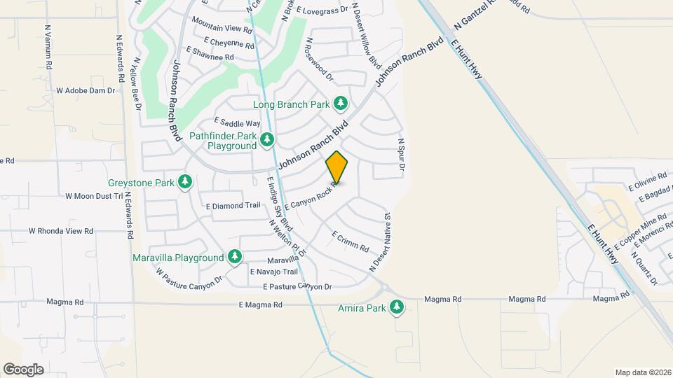 925 E Canyon Rock Rd Map and Location Details