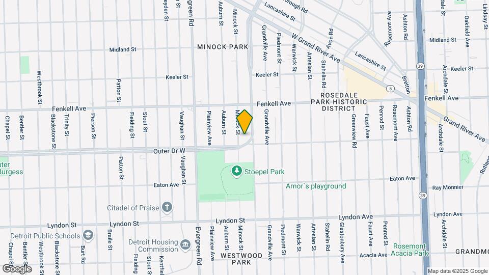 10226 W Outer Dr Mapa y Detalles de la Ubicación