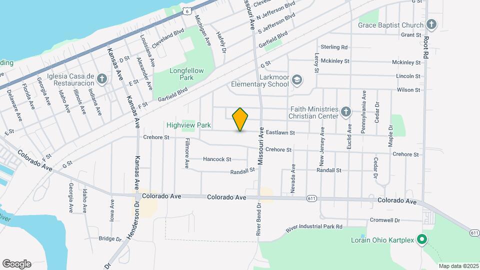 2216 Eastlawn St Map and Location Details