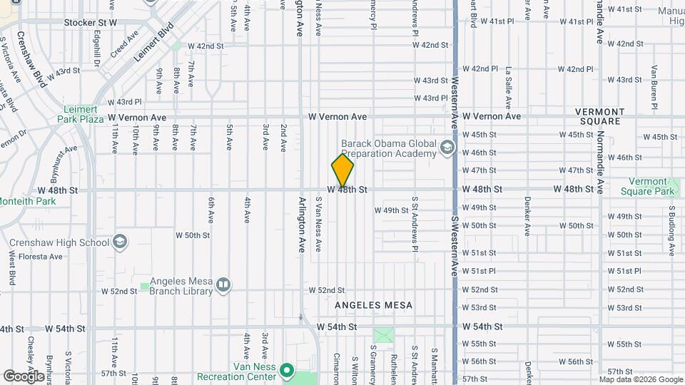 1970 W 48th St Map and Location Details