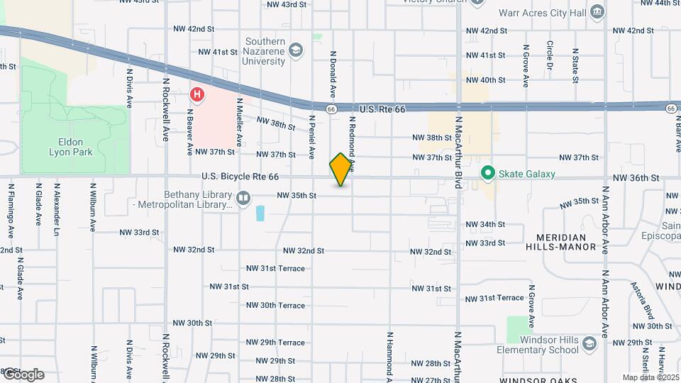 6405 NW 35th St Map and Location Details