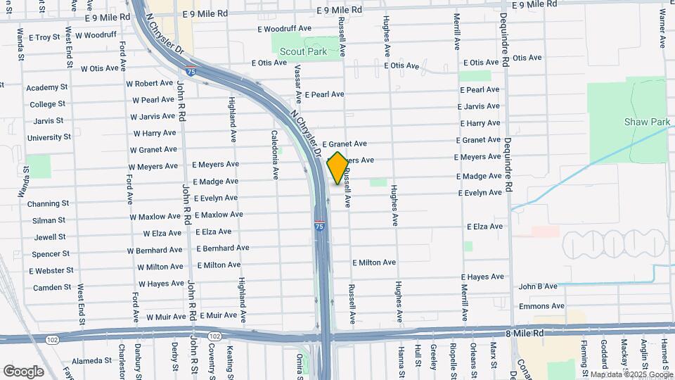 1005 E Evelyn Ave Map and Location Details