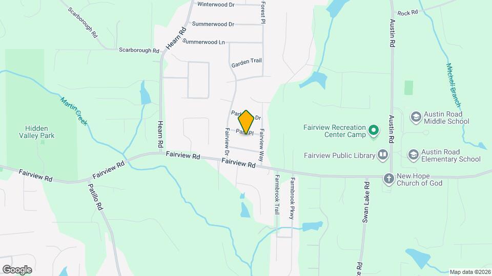 109 Park Pl Map and Location Details