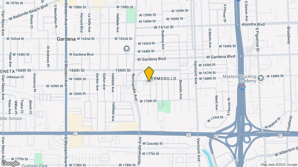 1314 W 168th St Map and Location Details