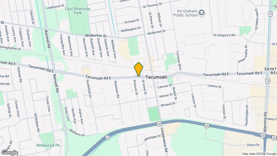 12129 Tecumseh Rd E Map and Location Details