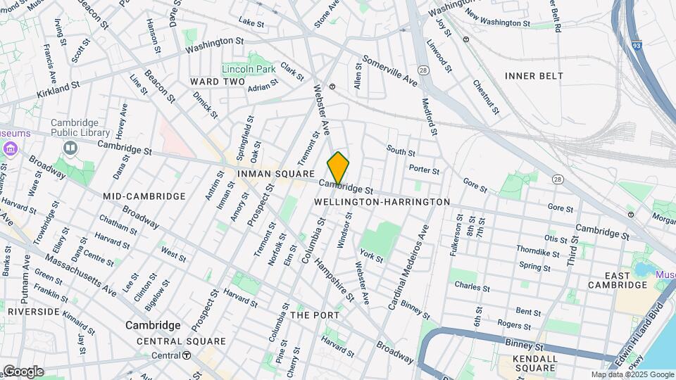 1034 Cambridge St, Unit 1 Map and Location Details
