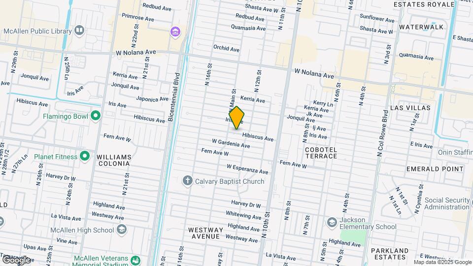 1317 E Hibiscus Ave Mapa y Detalles de la Ubicación