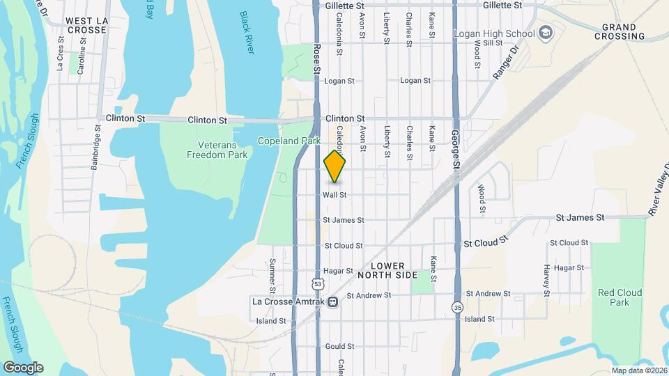 1007 Caledonia St Map and Location Details