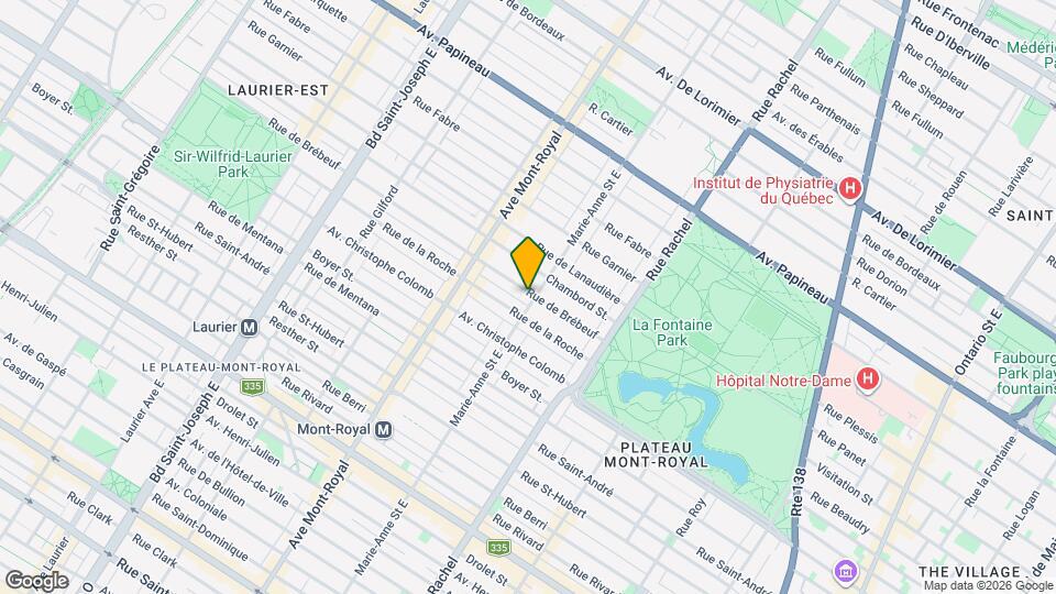 4354-4356 De Brébeuf Rue Map and Location Details