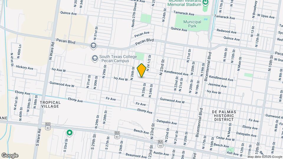 900 N 26th St Map and Location Details