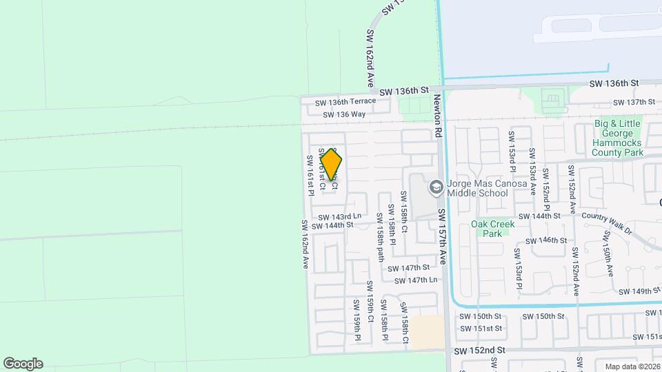 14146 SW 160th Ct Mapa y Detalles de la Ubicación