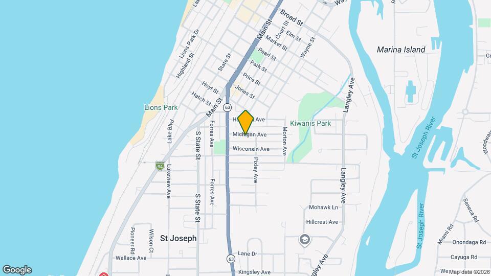 824 Michigan Ave, Unit Apt #2 Map and Location Details