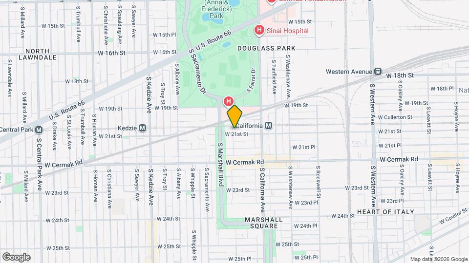 2862 W 21st street, Unit 2 Map and Location Details