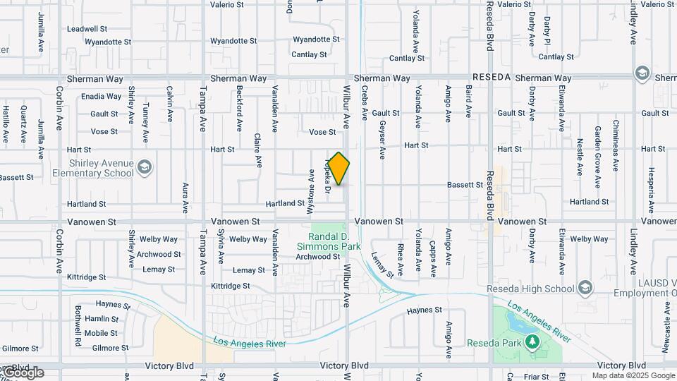 6851 Wilbur Ave Map and Location Details