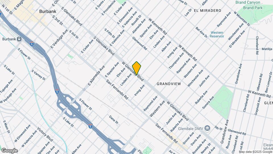 1904 W Glenoaks Blvd Map and Location Details